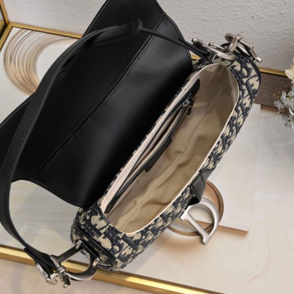 Dior Saddle Bag with Strap - Image 8
