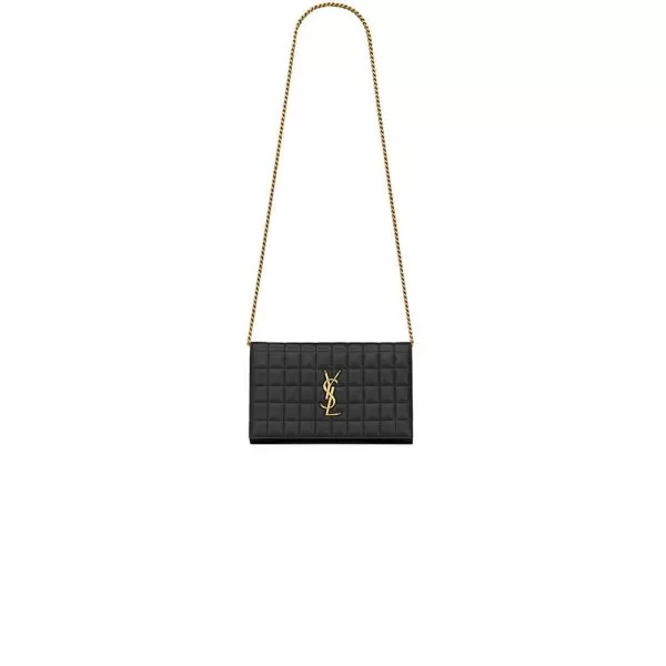 YSL LAMBSKIN CASSANDRE CHAIN WALLET