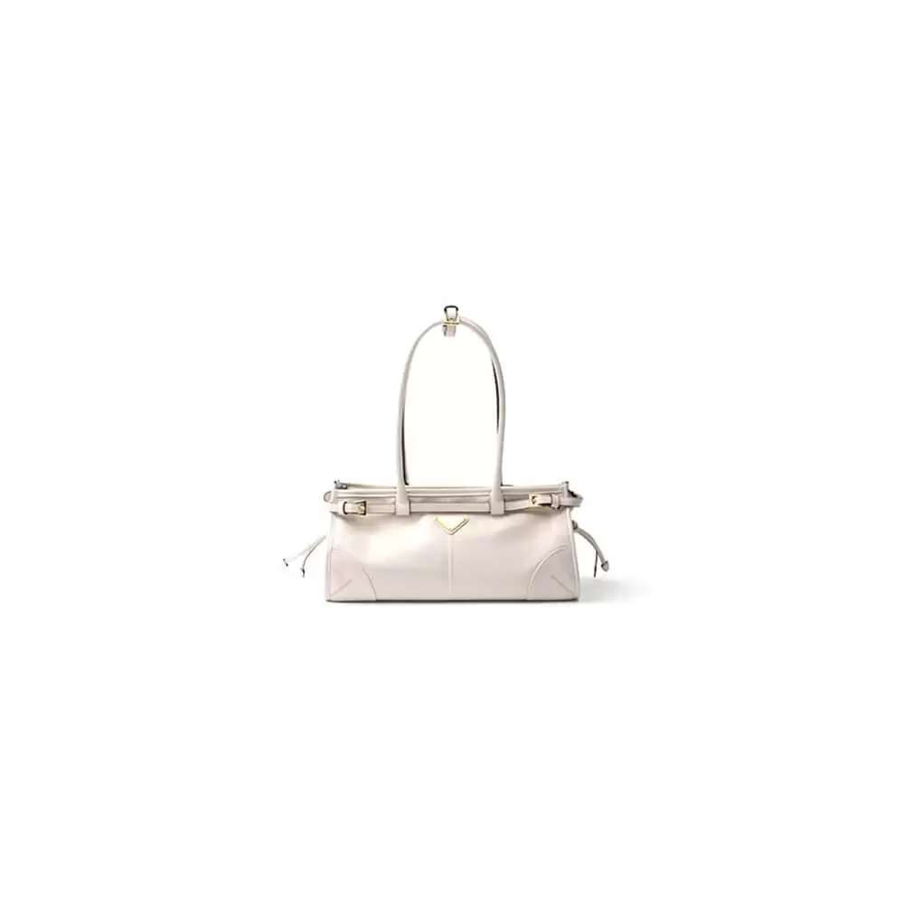 Prada Medium leather handbag(high-end grade)
