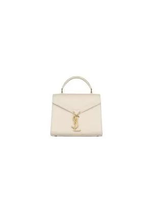 YSL CASSANDRA Medium Grainy Embossed Leather Top Handle Bag