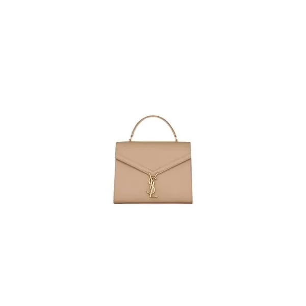 YSL CASSANDRA Medium Grainy Embossed Leather Top Handle Bag