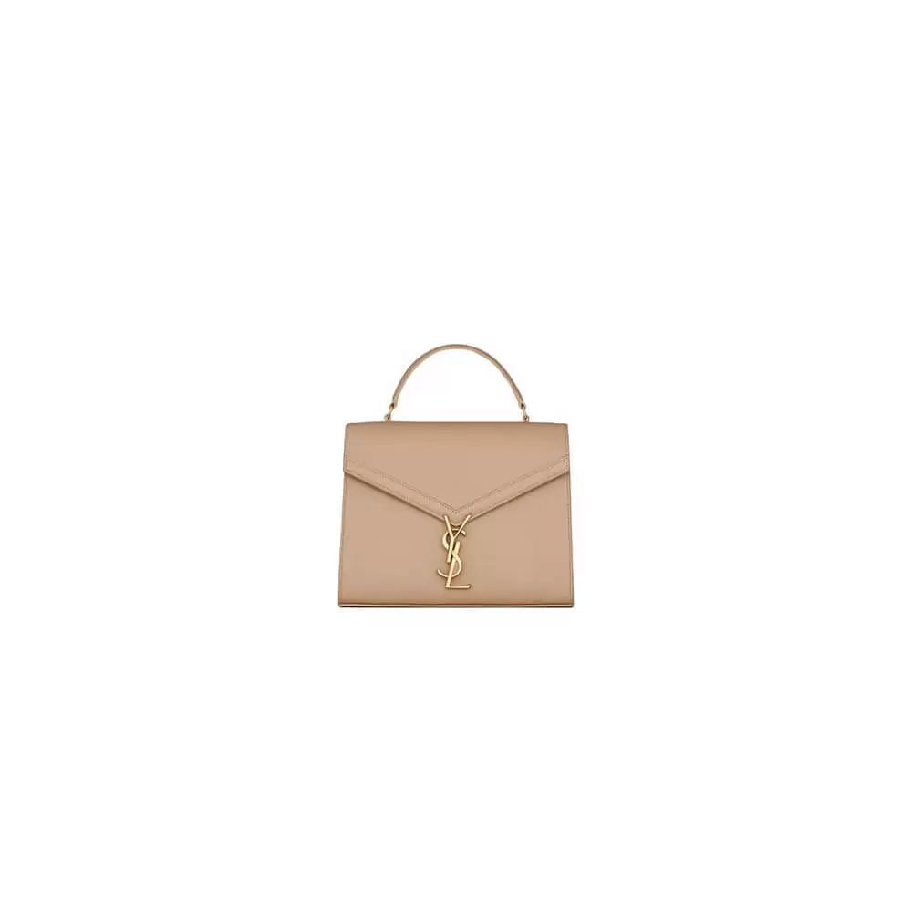 YSL CASSANDRA Medium Grainy Embossed Leather Top Handle Bag