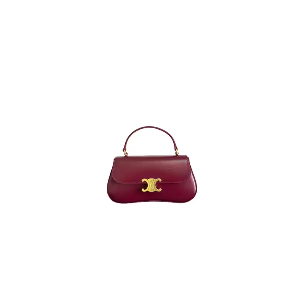 CELINE TEEN CELINE LOLA bag in shiny calf leather(High-end Grade)