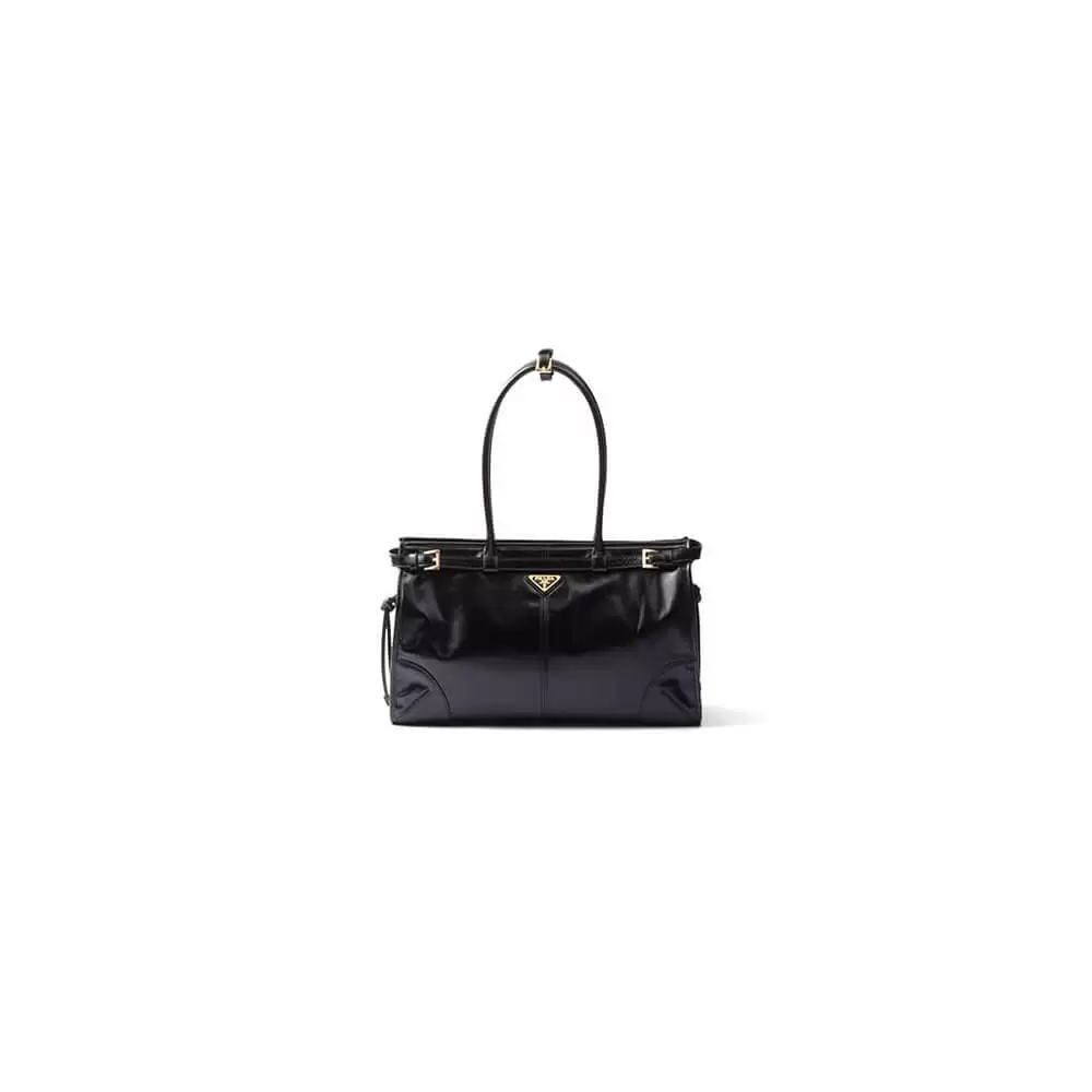 Prada Large leather handbag(high-end grade)