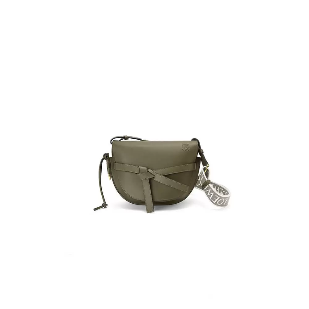 Loewe Small Gate bag in soft calfskin and jacquard