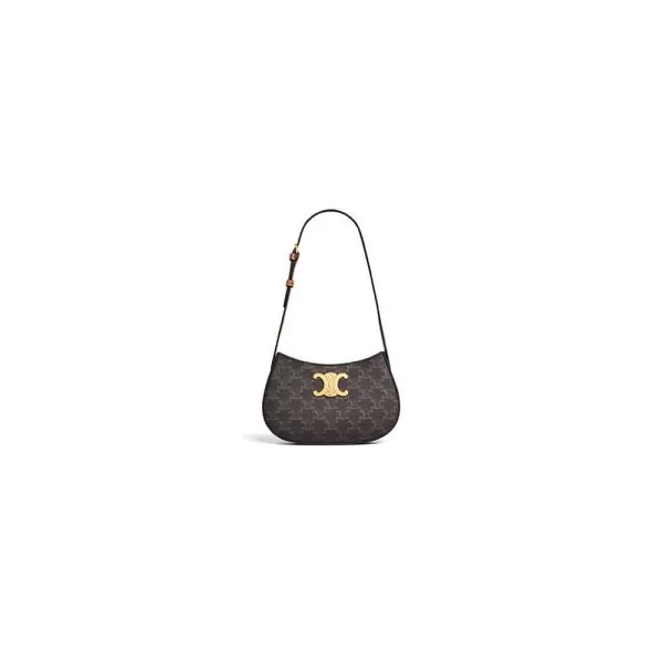 CELINE TILLY medium bag in shiny calf leather