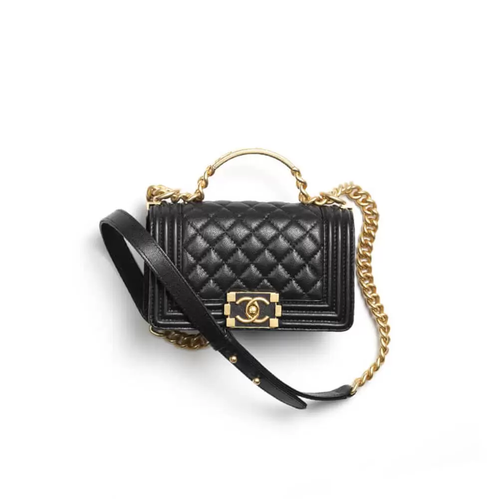 BOY CHANEL FLAP BAG WITH HANDLE