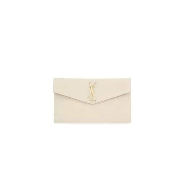 YSL UPTOWN POUCH IN GRAIN DE POUDRE EMBOSSED LEATHER