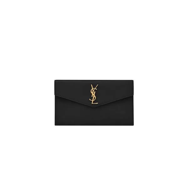 YSL UPTOWN POUCH IN GRAIN DE POUDRE EMBOSSED LEATHER