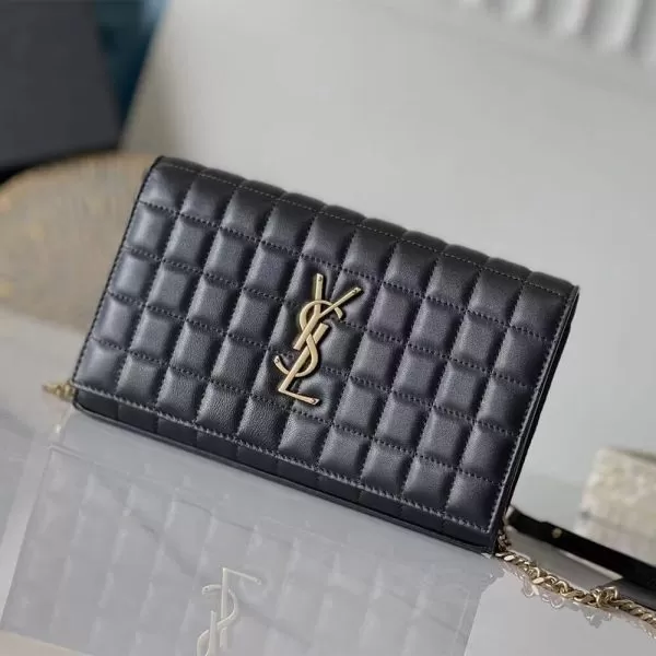 YSL LAMBSKIN CASSANDRE CHAIN WALLET - Image 2