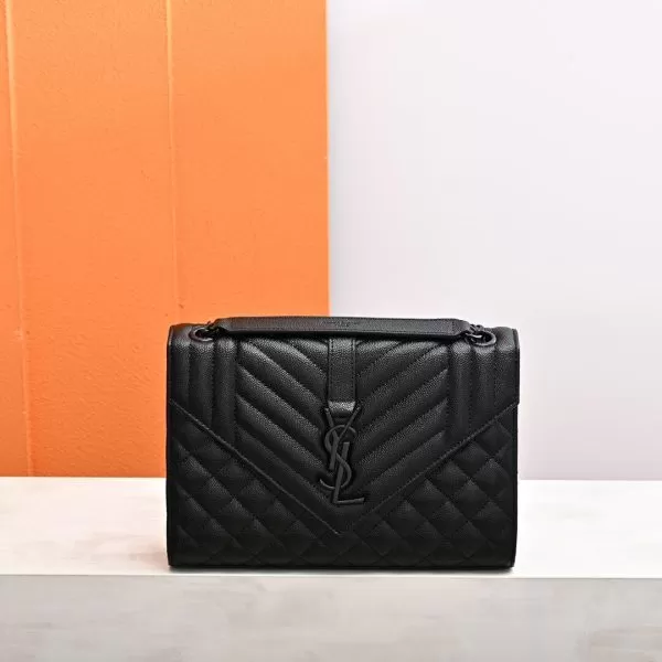 YSL ENVELOPE MEDIUM IN QUILTED GRAIN DE POUDRE EMBOSSED LEATHER - Image 2