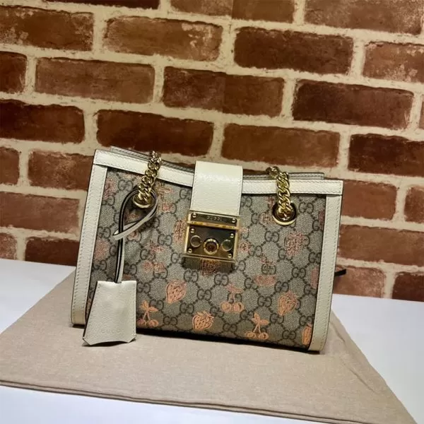 GG Padlock small berry tote bag - Image 2