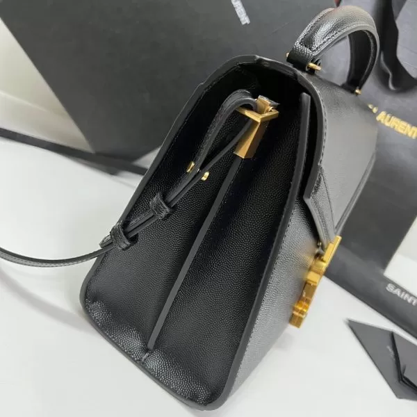 YSL CASSANDRA Medium Grainy Embossed Leather Top Handle Bag - Image 3
