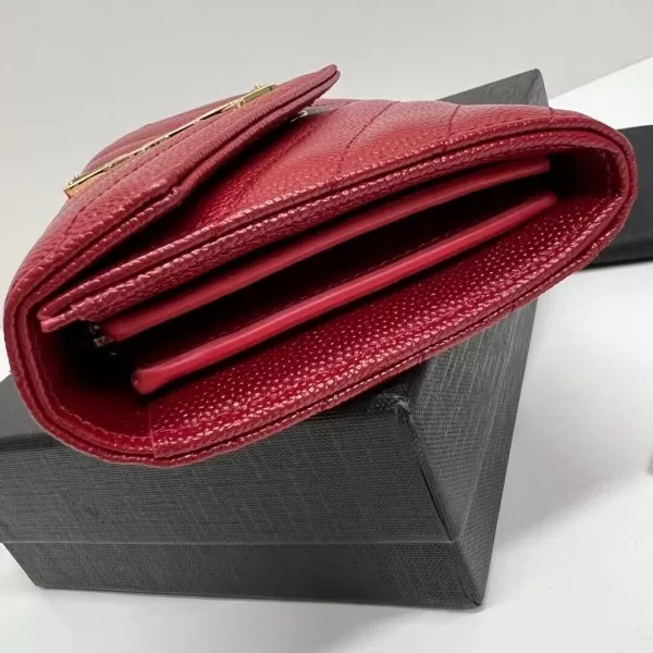 YSL CASSANDRE MATELASS? LARGE FLAP WALLET IN GRAIN DE POUDRE LEATHER - Image 3