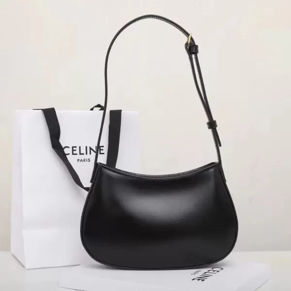 CELINE TILLY medium bag in shiny calf leather - Image 4