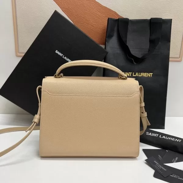 YSL CASSANDRA Medium Grainy Embossed Leather Top Handle Bag - Image 4