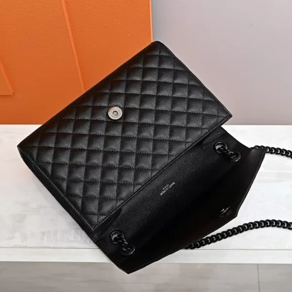 YSL ENVELOPE MEDIUM IN QUILTED GRAIN DE POUDRE EMBOSSED LEATHER - Image 5