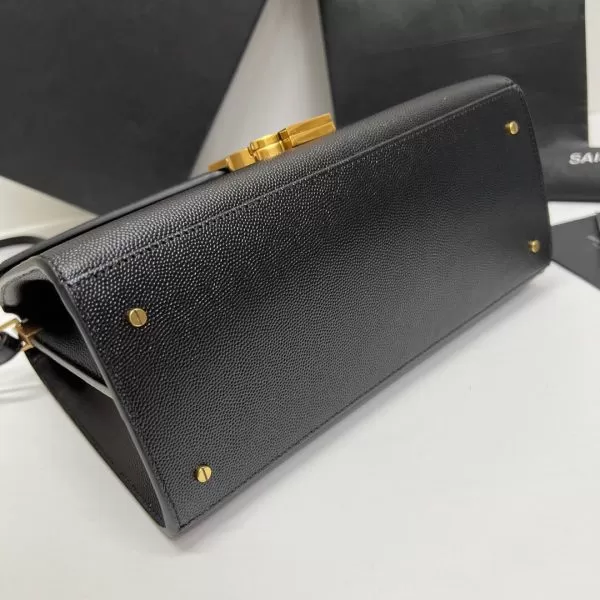 YSL CASSANDRA Medium Grainy Embossed Leather Top Handle Bag - Image 5