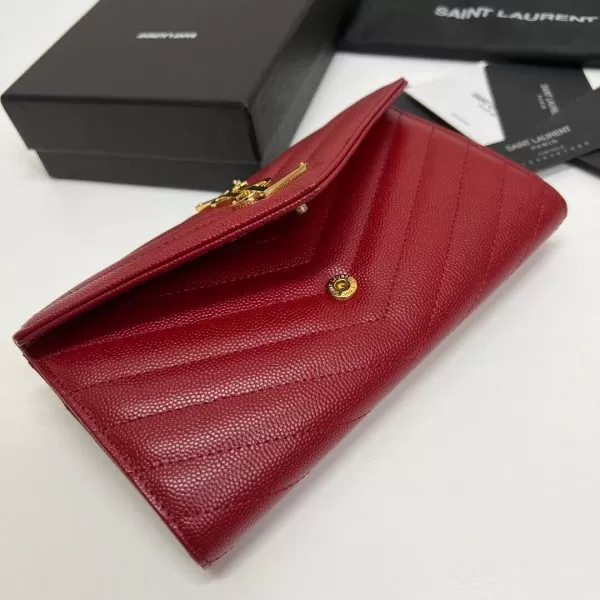 YSL CASSANDRE MATELASS? LARGE FLAP WALLET IN GRAIN DE POUDRE LEATHER - Image 5