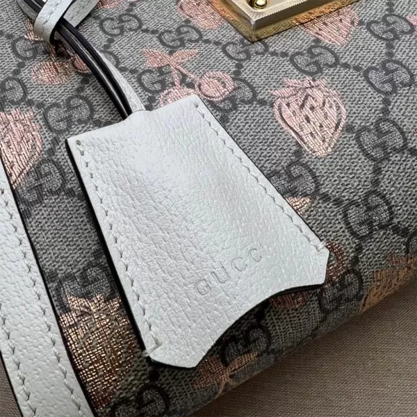 GG Padlock small berry tote bag - Image 6