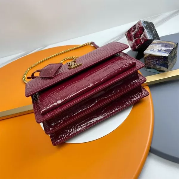 YSL Crocodile-embossed leather SUNSET Medium - Image 6