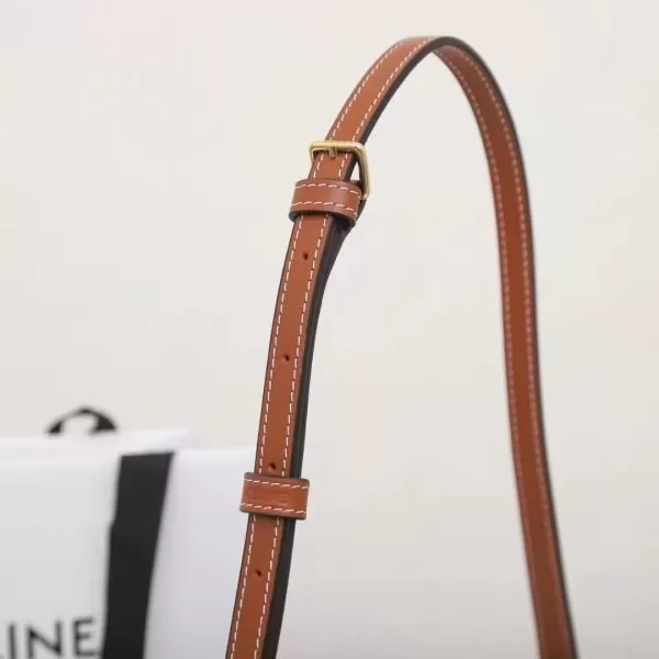 CELINE TILLY medium bag in shiny calf leather - Image 7