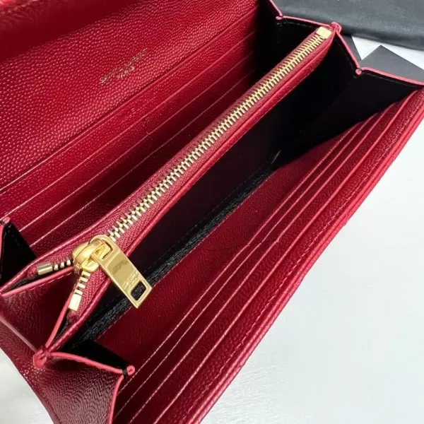 YSL CASSANDRE MATELASS? LARGE FLAP WALLET IN GRAIN DE POUDRE LEATHER - Image 7