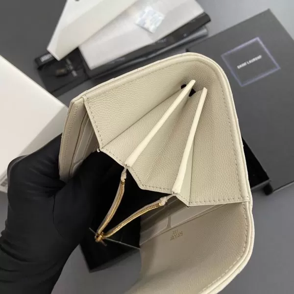 YSL CASSANDRE MATELASS? LARGE FLAP WALLET IN GRAIN DE POUDRE LEATHER - Image 7
