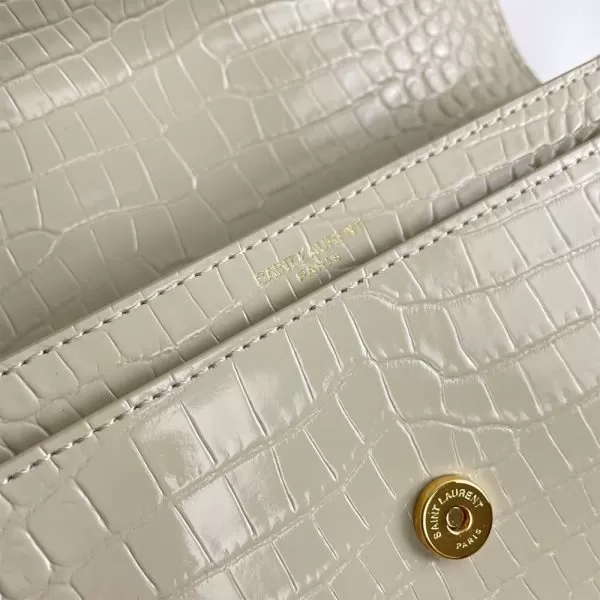 YSL Crocodile-embossed leather SUNSET Medium - Image 7