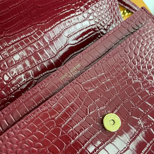 YSL Crocodile-embossed leather SUNSET Medium - Image 7