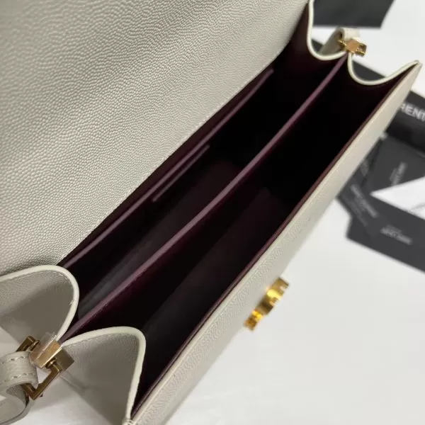 YSL CASSANDRA Medium Grainy Embossed Leather Top Handle Bag - Image 8